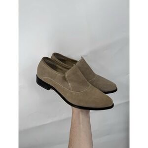 Free People Casey Brady Brown Nubuck Suede Leather Loafers Size 38 /8 Bohemian